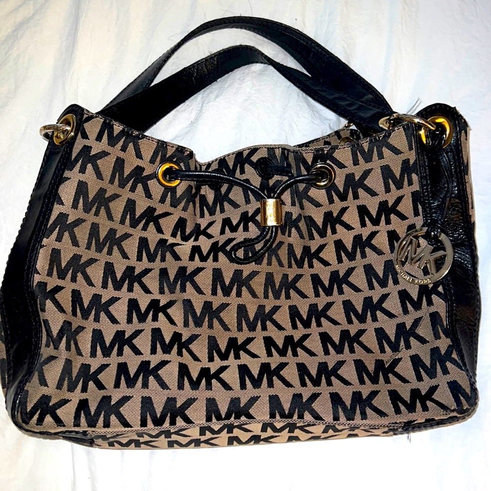 Michael Kors Black Leather Straps